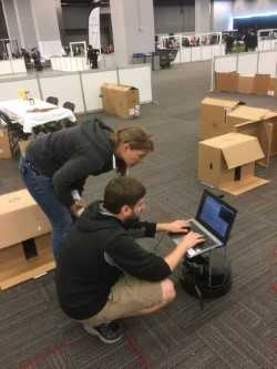 Sarah and Drew Ackerman at RoboCup